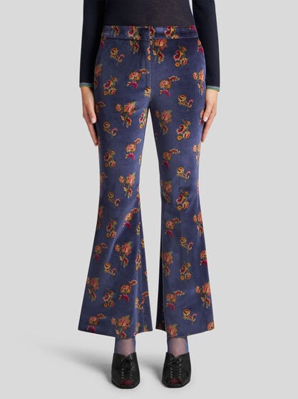 COTTON VELVET TROUSERS