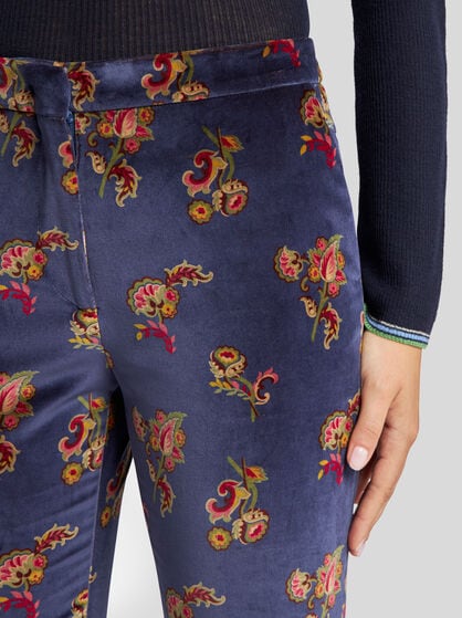 COTTON VELVET TROUSERS