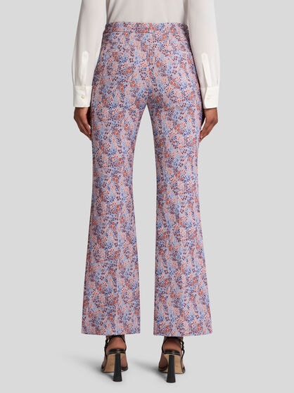 FLORAL STRETCH TROUSERS