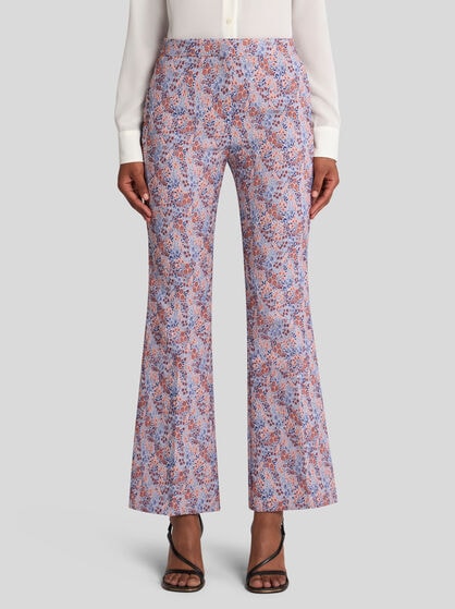 FLORAL STRETCH TROUSERS