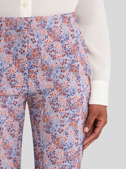FLORAL STRETCH TROUSERS