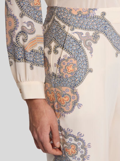 YEAR OF SNAKE SILK PALAZZO TROUSERS