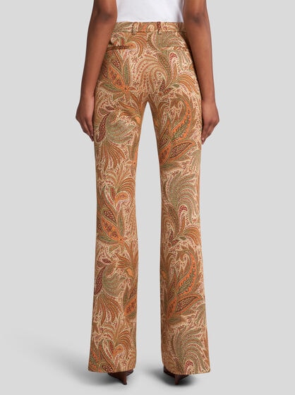 PAISLEY JACQUARD TROUSERS