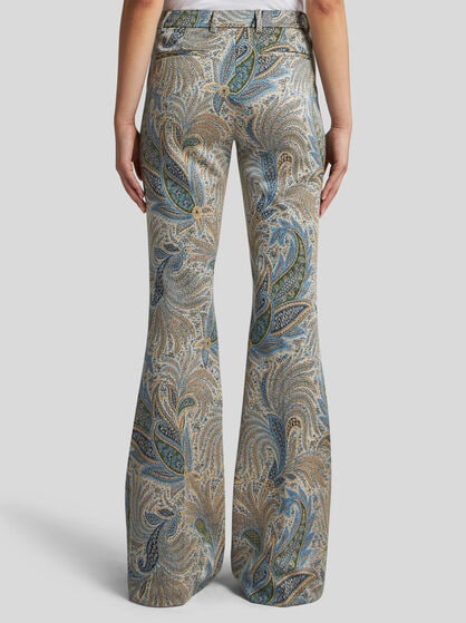 PAISLEY JACQUARD TROUSERS
