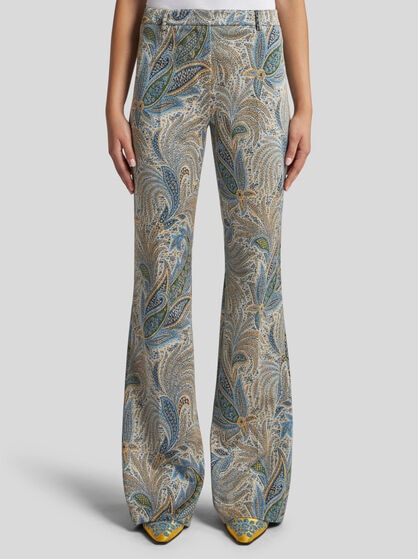 PAISLEY JACQUARD TROUSERS