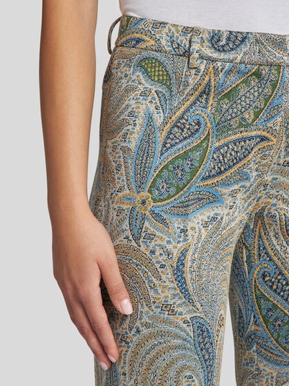PAISLEY JACQUARD TROUSERS