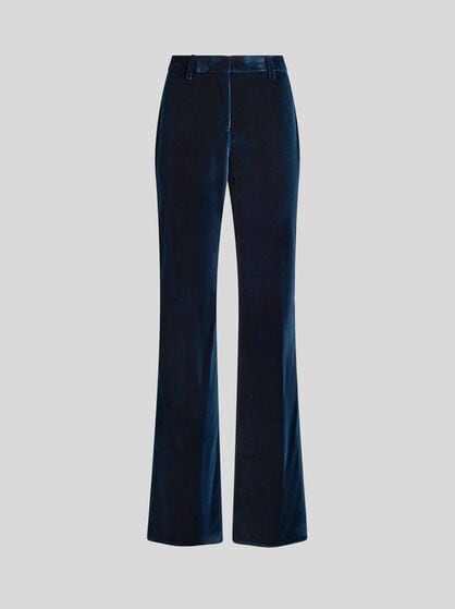 COTTON VELVET TROUSERS