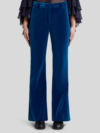 COTTON VELVET TROUSERS