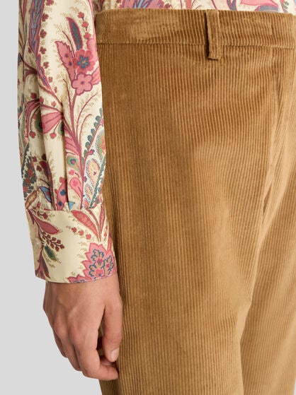 CORDUROY VELVET TROUSERS