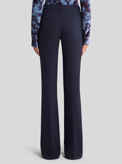 FIT-AND-FLARE TROUSERS