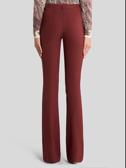 FIT-AND-FLARE TROUSERS