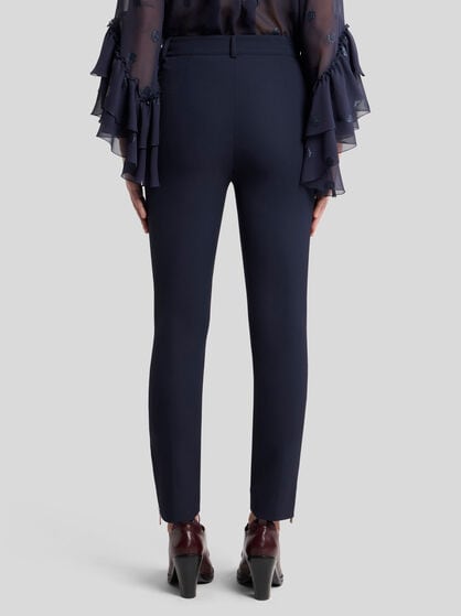 SLIM-FIT TROUSERS WITH ZIP