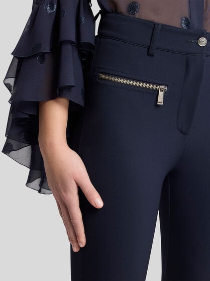 SLIM-FIT TROUSERS WITH ZIP