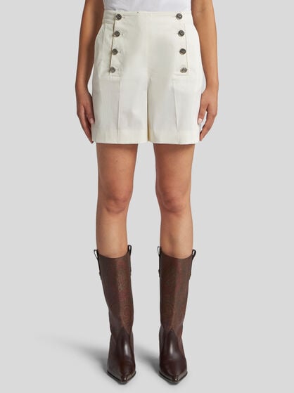 SHORTS WITH PEGASO BUTTONS