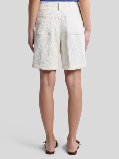 PAISLEY JACQUARD BERMUDA SHORTS