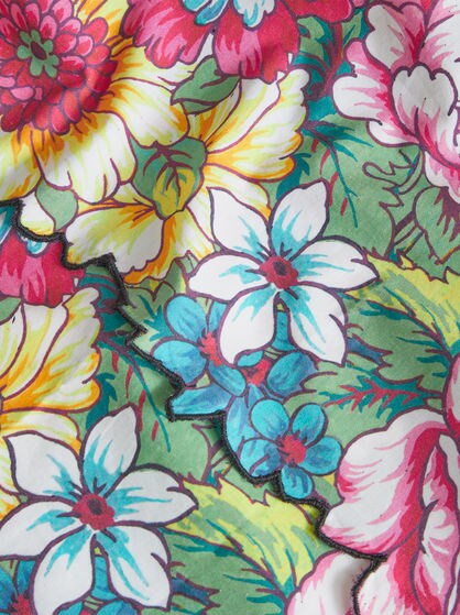 SKIRT WITH BOUQUET PRINT