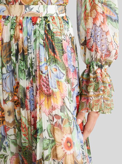 실크 맥시 스커트