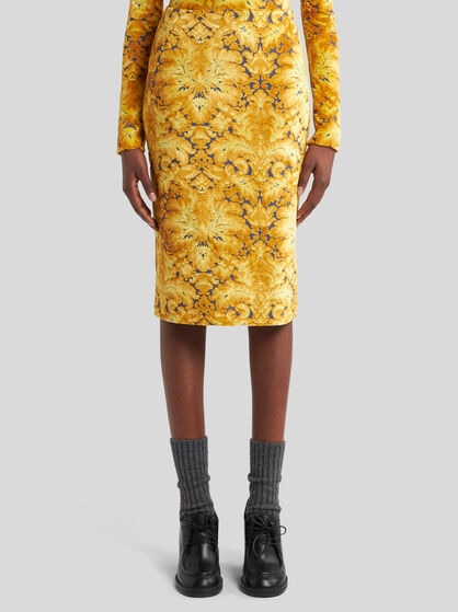 CHENILLE JACQUARD SKIRT