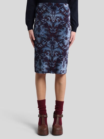 CHENILLE JACQUARD SKIRT
