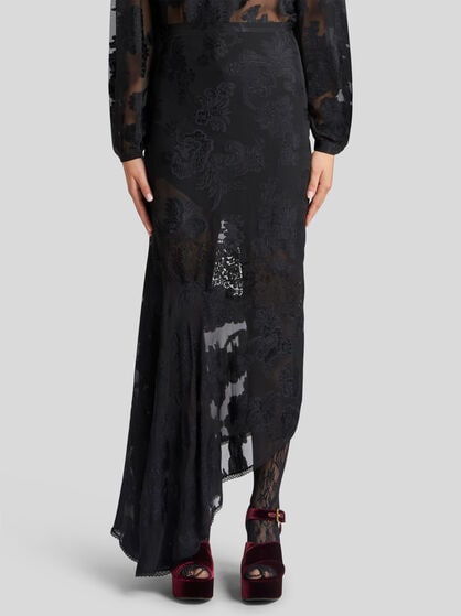 FIL COUPÉ CHIFFON SKIRT