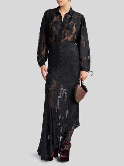 FIL COUPÉ CHIFFON SKIRT