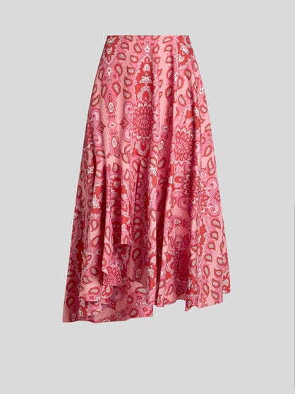 POPLIN MIDI SKIRT