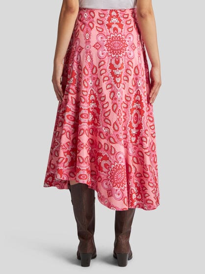 POPLIN MIDI SKIRT