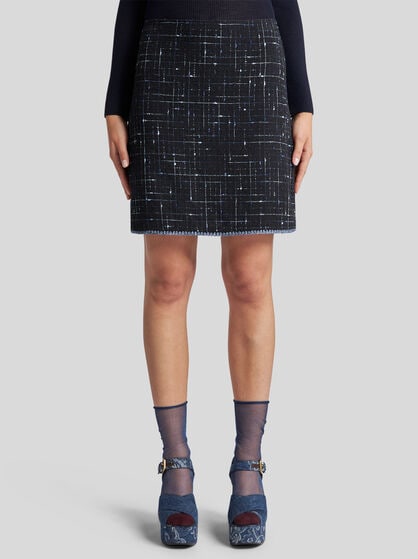 BOUCLÉ TWEED MINI SKIRT