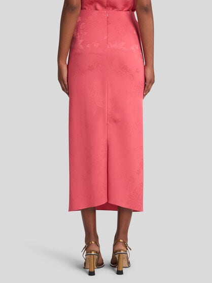 JACQUARD MIDI SKIRT