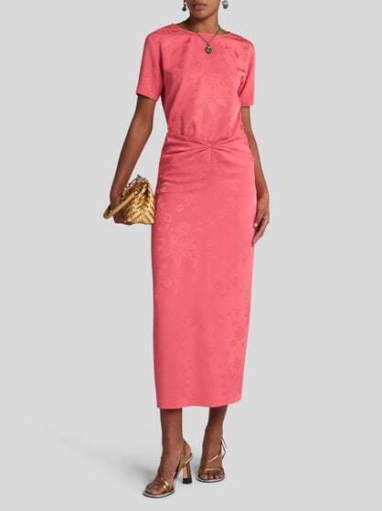 JACQUARD MIDI SKIRT