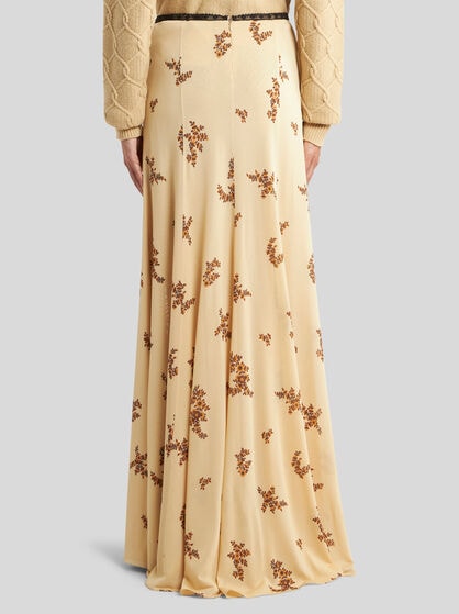 MAXI SKIRT WITH FLORAL PRINT