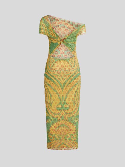 ABITO IN TULLE STAMPATO