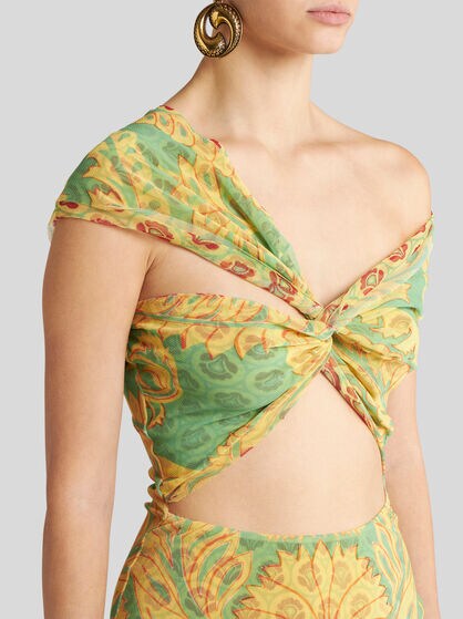 ABITO IN TULLE STAMPATO