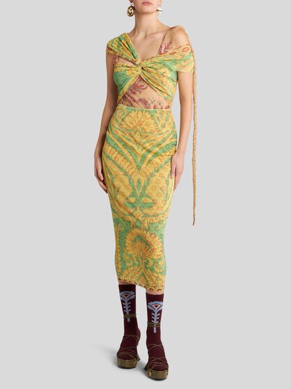 ABITO IN TULLE STAMPATO