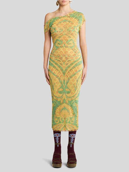 ABITO IN TULLE STAMPATO