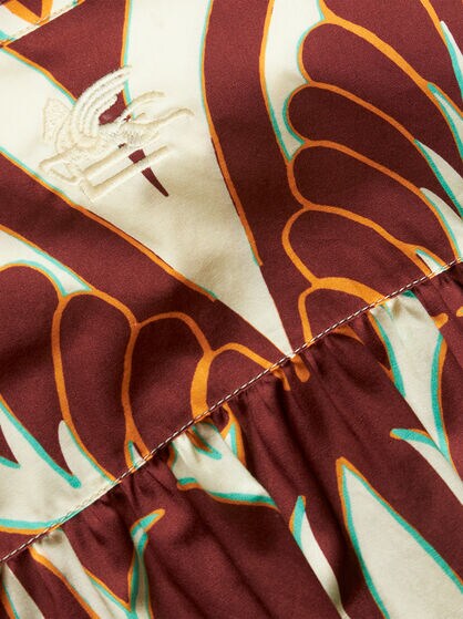 HEMDBLUSENKLEID AUS BEDRUCKTER BAUMWOLLE