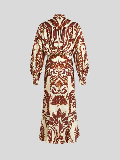 HEMDBLUSENKLEID AUS BEDRUCKTER BAUMWOLLE