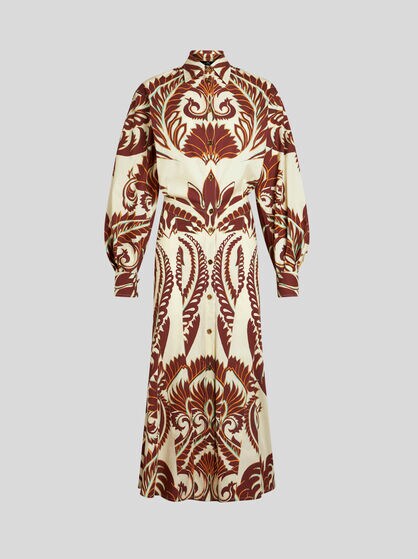 HEMDBLUSENKLEID AUS BEDRUCKTER BAUMWOLLE