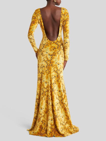 CHENILLE JACQUARD DRESS