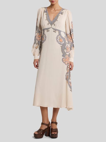 YEAR OF SNAKE MIDI DRESS