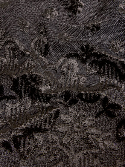 TULLE AND JACQUARD VELVET DRESS