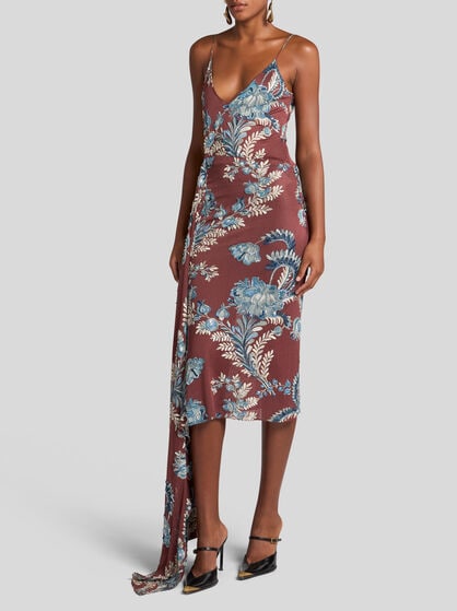 PRINTED JERSEY DRESS