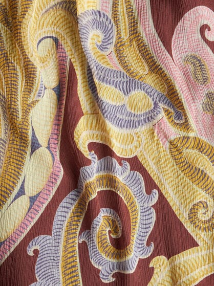 PRINTED SILK DRESS
