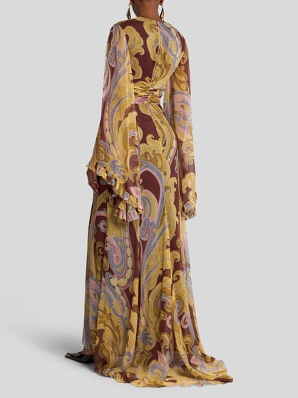 PRINTED SILK DRESS