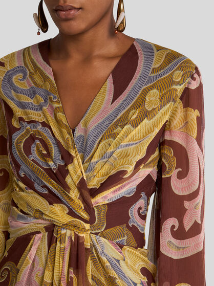 PRINTED SILK DRESS