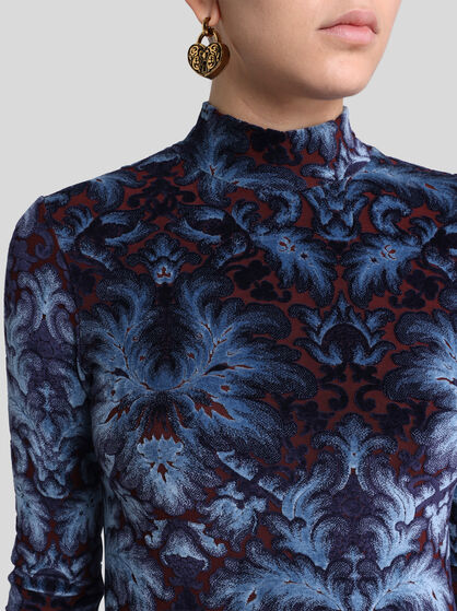 CHENILLE JACQUARD DRESS