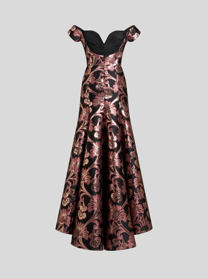 LONG JACQUARD DRESS