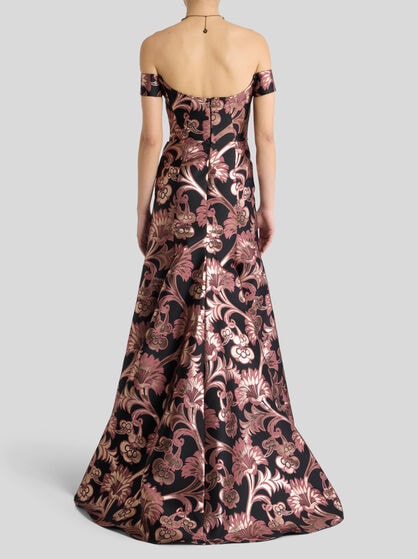 LONG JACQUARD DRESS