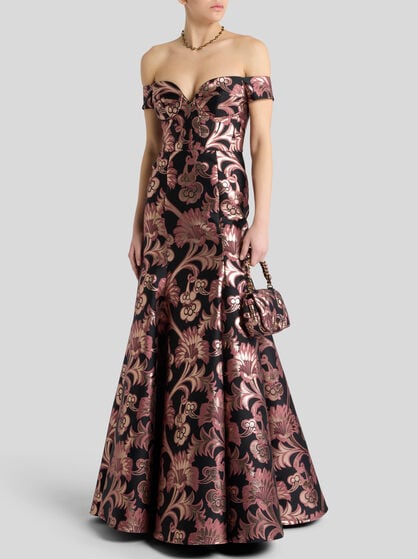 LONG JACQUARD DRESS