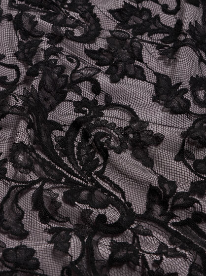 YARN-DYED LACE DRESS